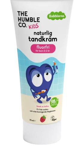 Babblarna Tandkräm Hallon Fluorfri 6 mån-2 år 75 ml