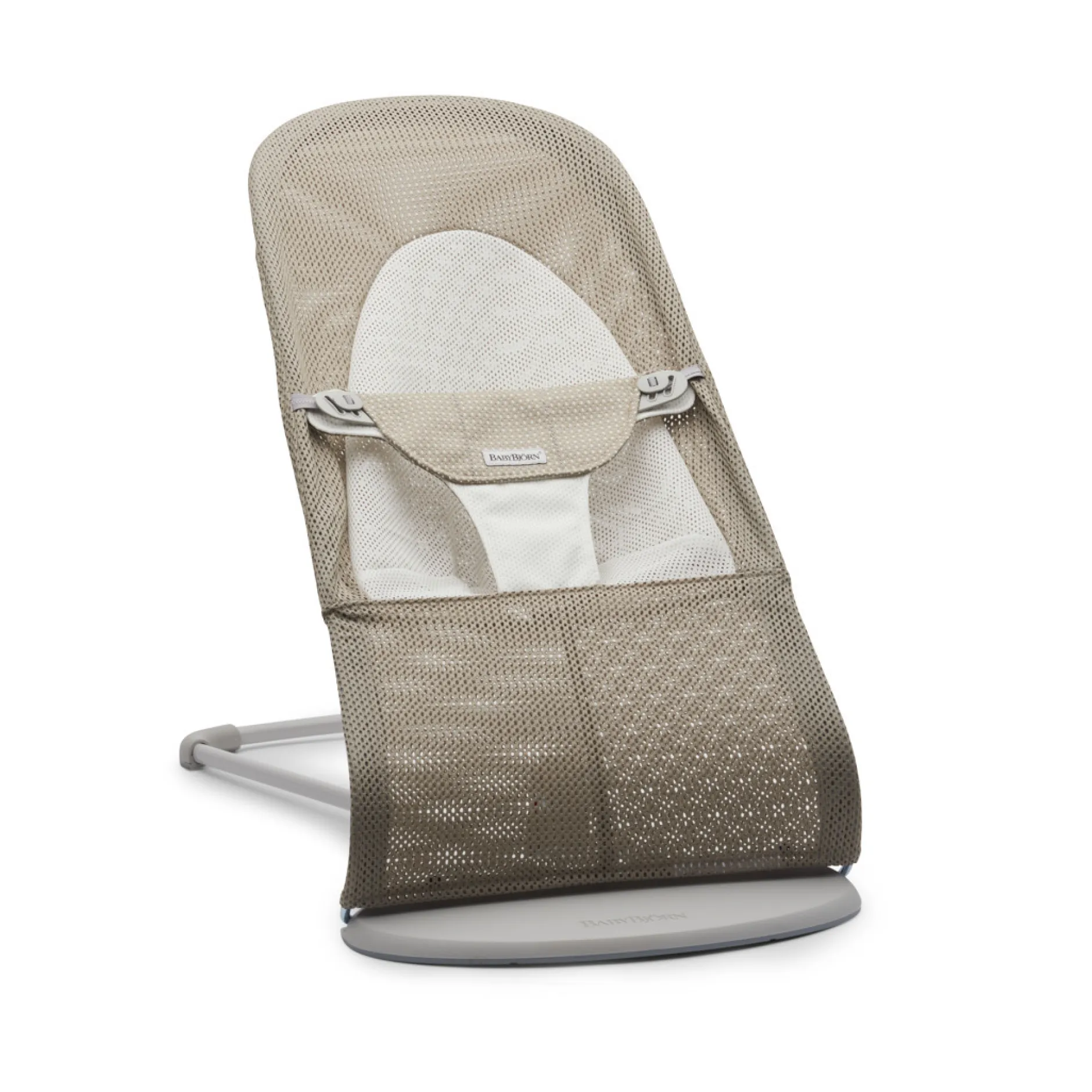 BabyBjörn Babysitter Balance Soft Mesh Gråbeige/Vit