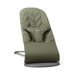 BabyBjörn Babysitter Bliss Vävd Bladmönstrad Quilt Mörkgrön