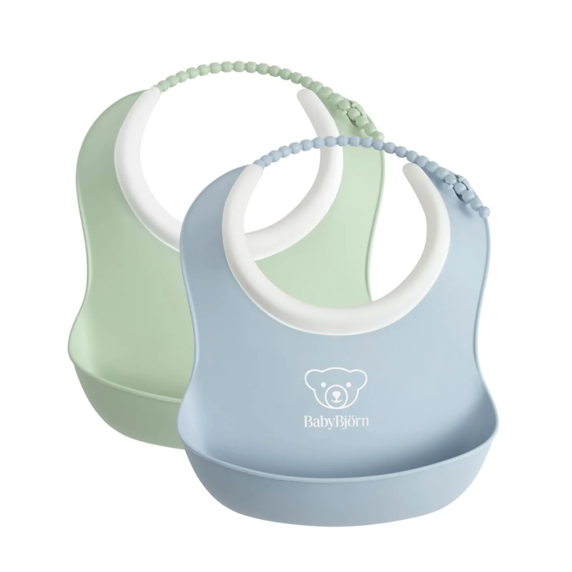 BabyBjörn Liten Haklapp Blekgrön/ Blekblå 2-pack