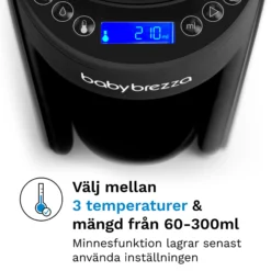 Baby Brezza Formula Pro Advanced Välling & Ersättningsmaskin Svart