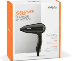 BaByliss Hårfön Travel Dry 2000 5344E 1 st