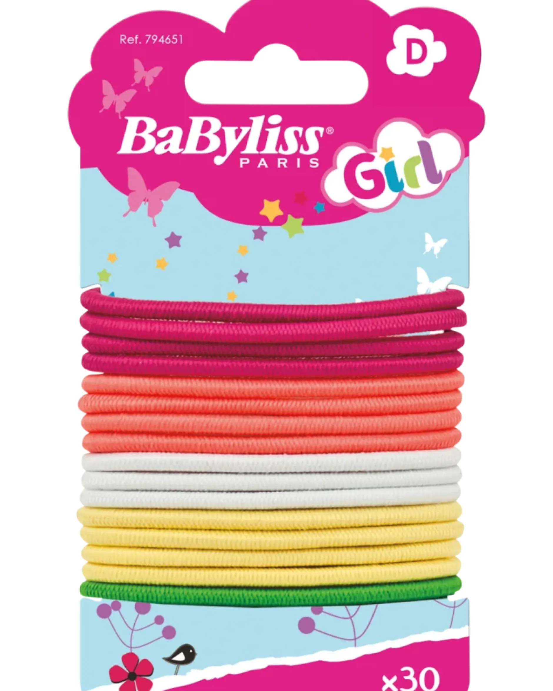 BaByliss Hårsnoddar Kids blandade färger 30 st