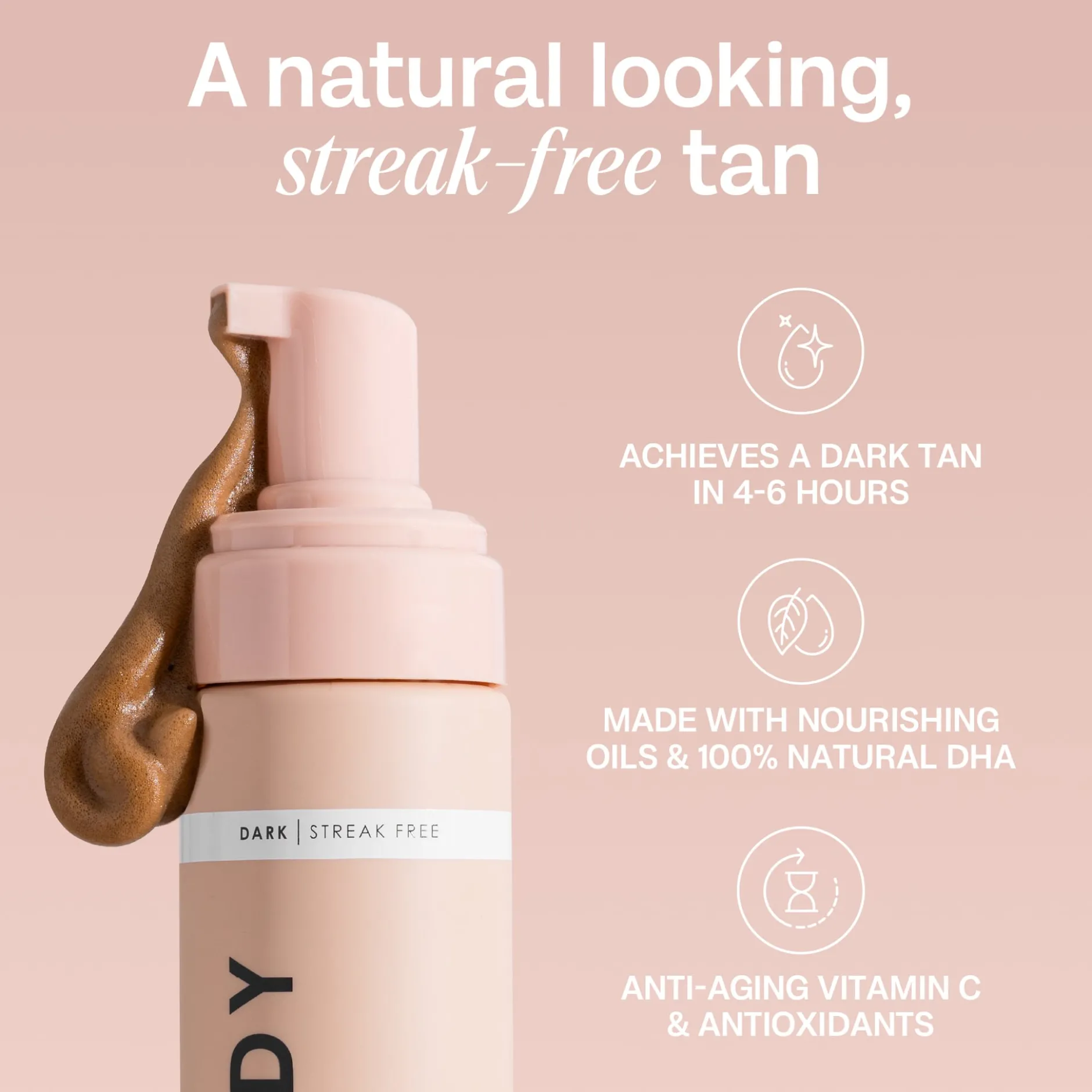 Bali Body Self Tanning Mousse Dark 200 ml