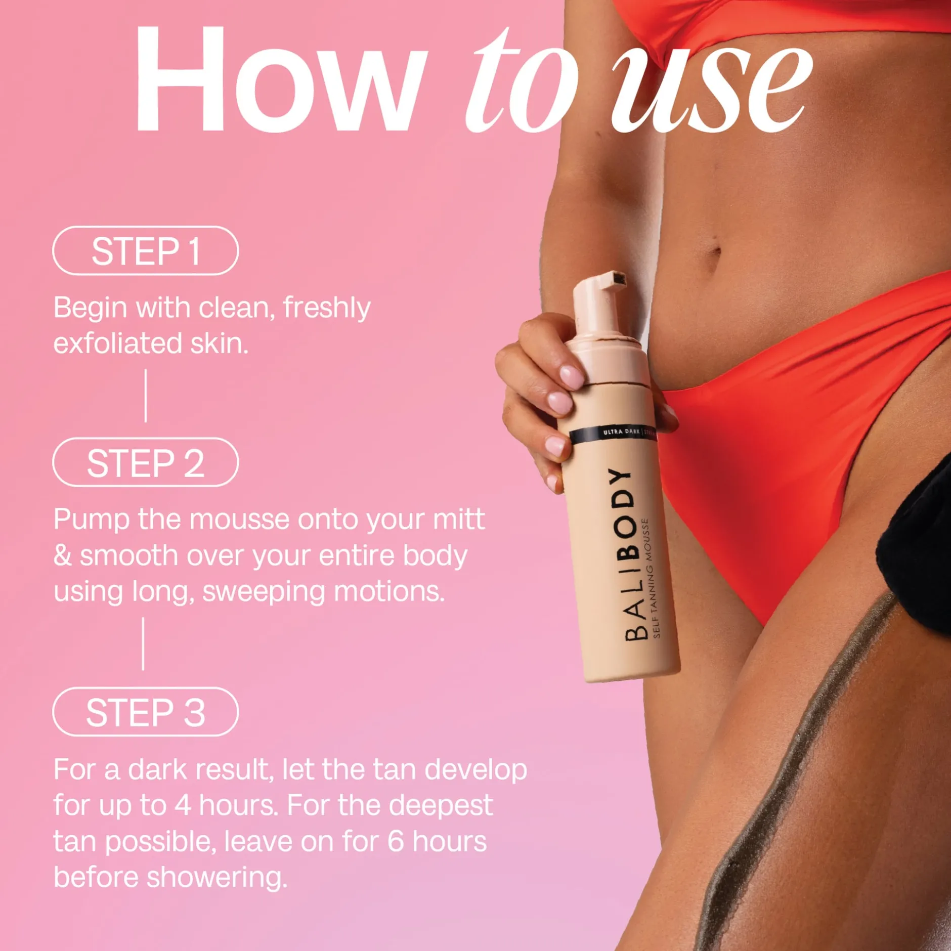 Bali Body Ultra Dark Self Tanning Mousse 200ml