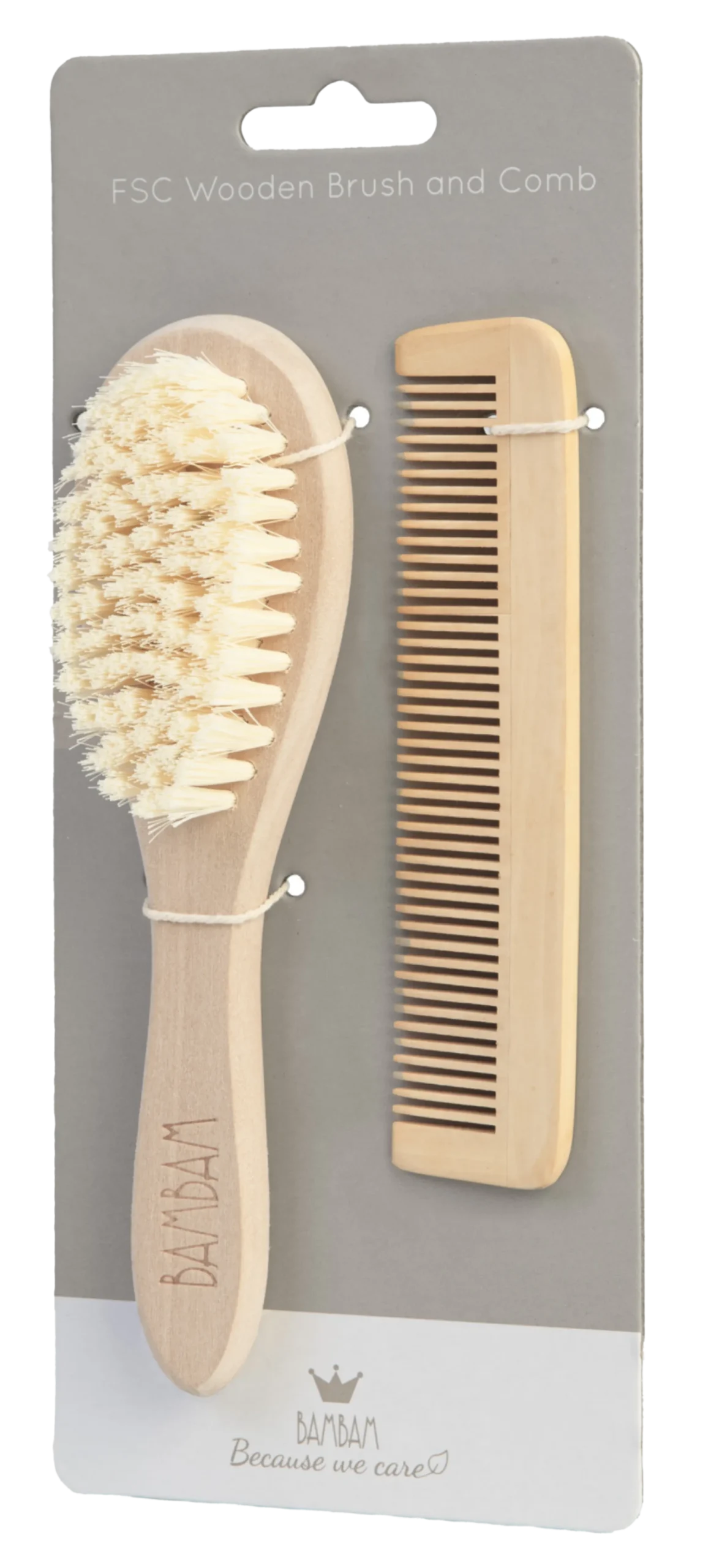 BAMBAM Kam Och Borste i Trä