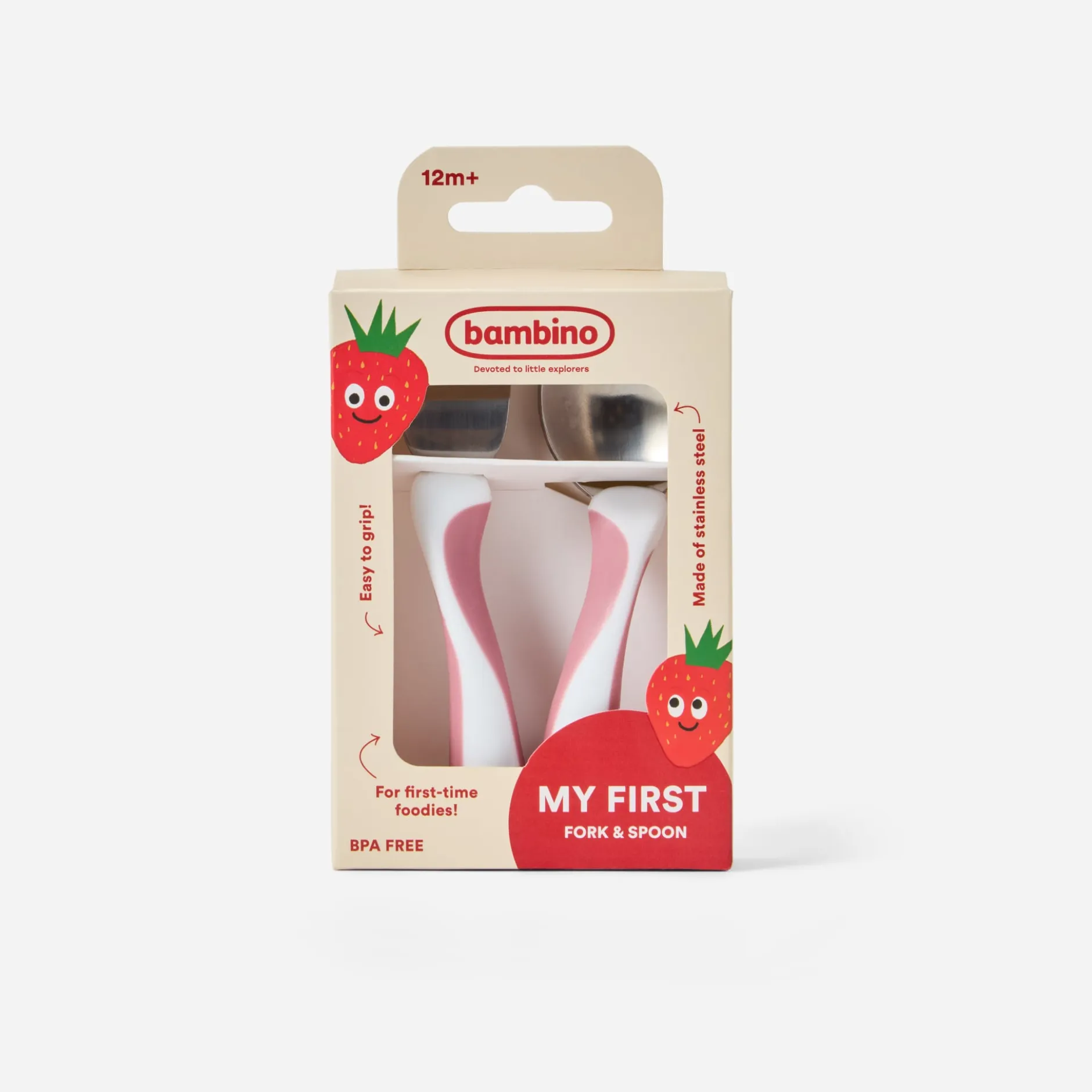 Bambino My first! FORK & SPOON cerise