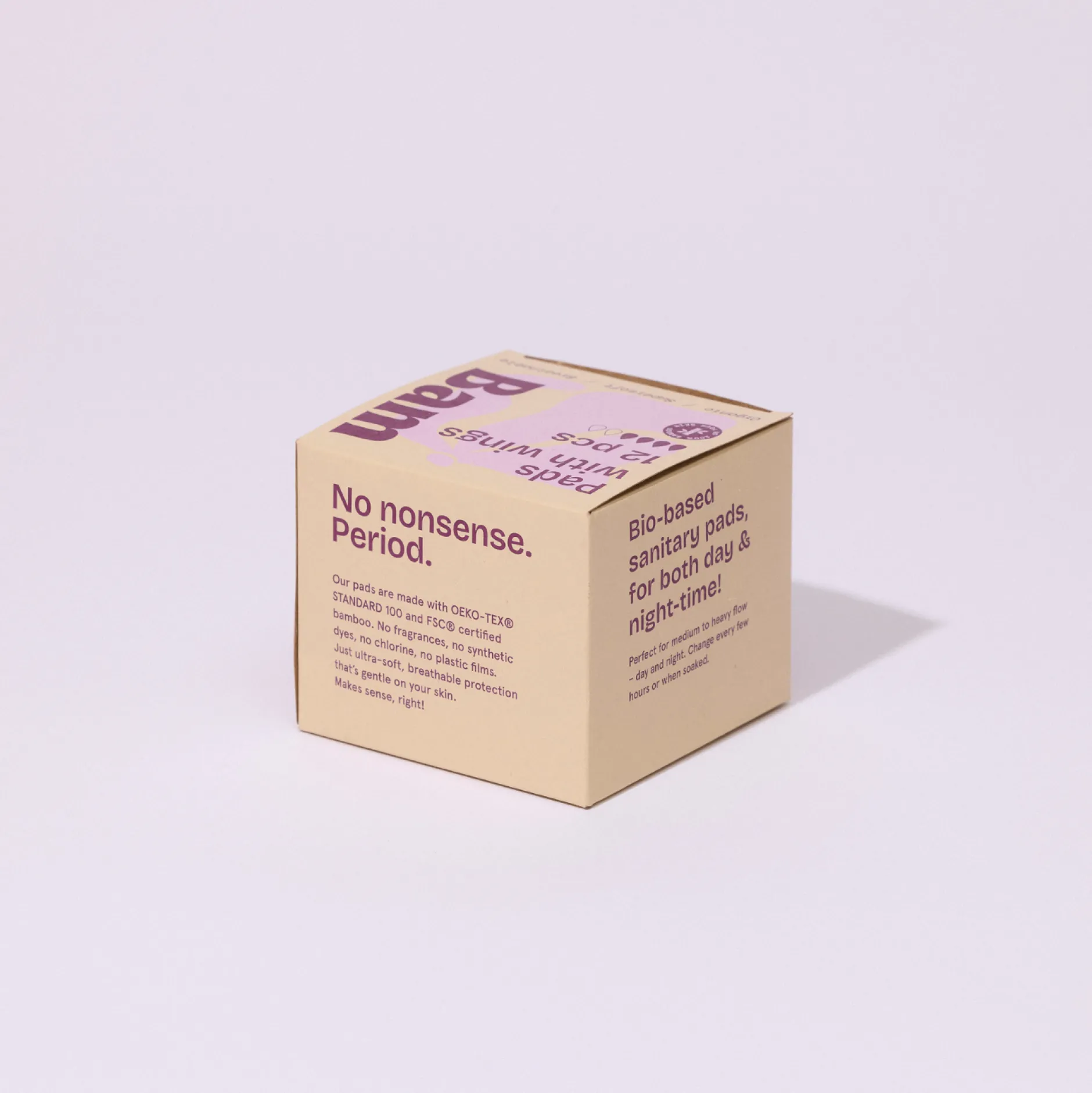 BAM Organic Bamboo Period Pads 12-pack