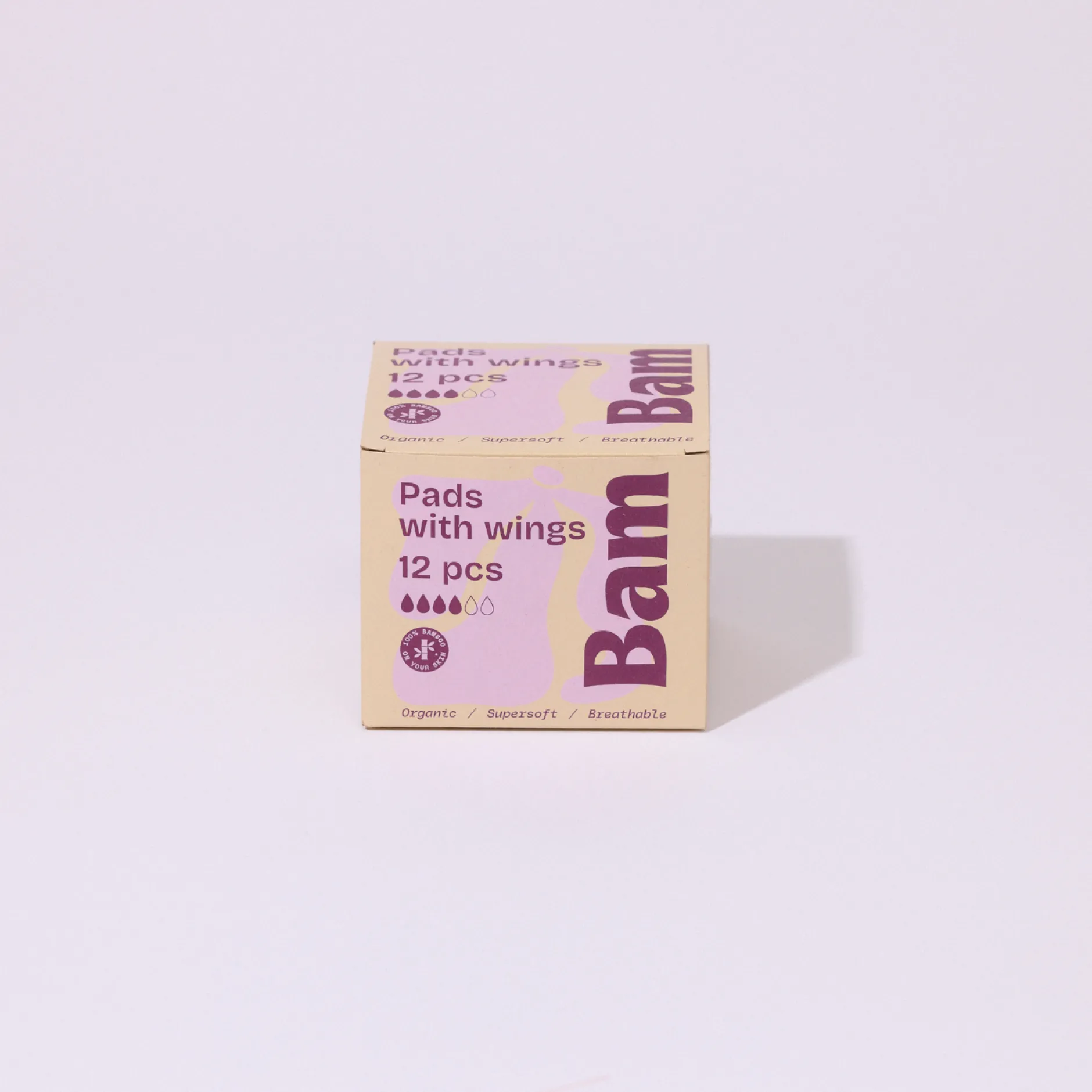 BAM Organic Bamboo Period Pads 12-pack