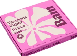 BAM Organic Cotton Tampons Super 16-pack