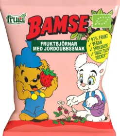 Bamse Fruktbjörnar Med Jordgubb Ekologisk 40 g
