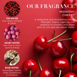 Baylis & Harding Midnight Cherry Travel Bag Gift Set 275 ml