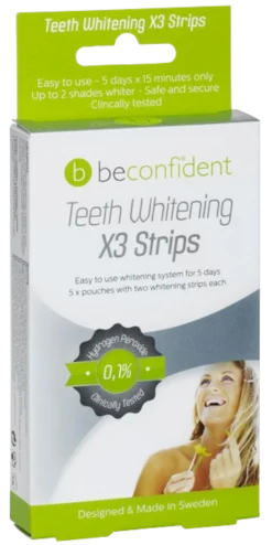 Beconfident Teeth Whitening X3 Strips 5 par