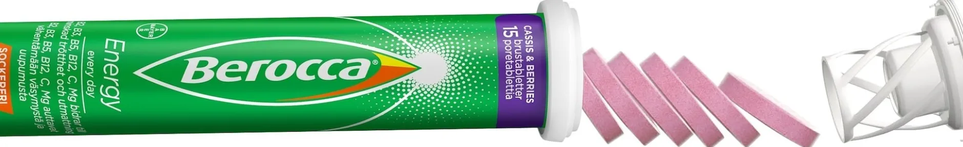 Berocca Energy Cassis & Berries 15 brustabletter
