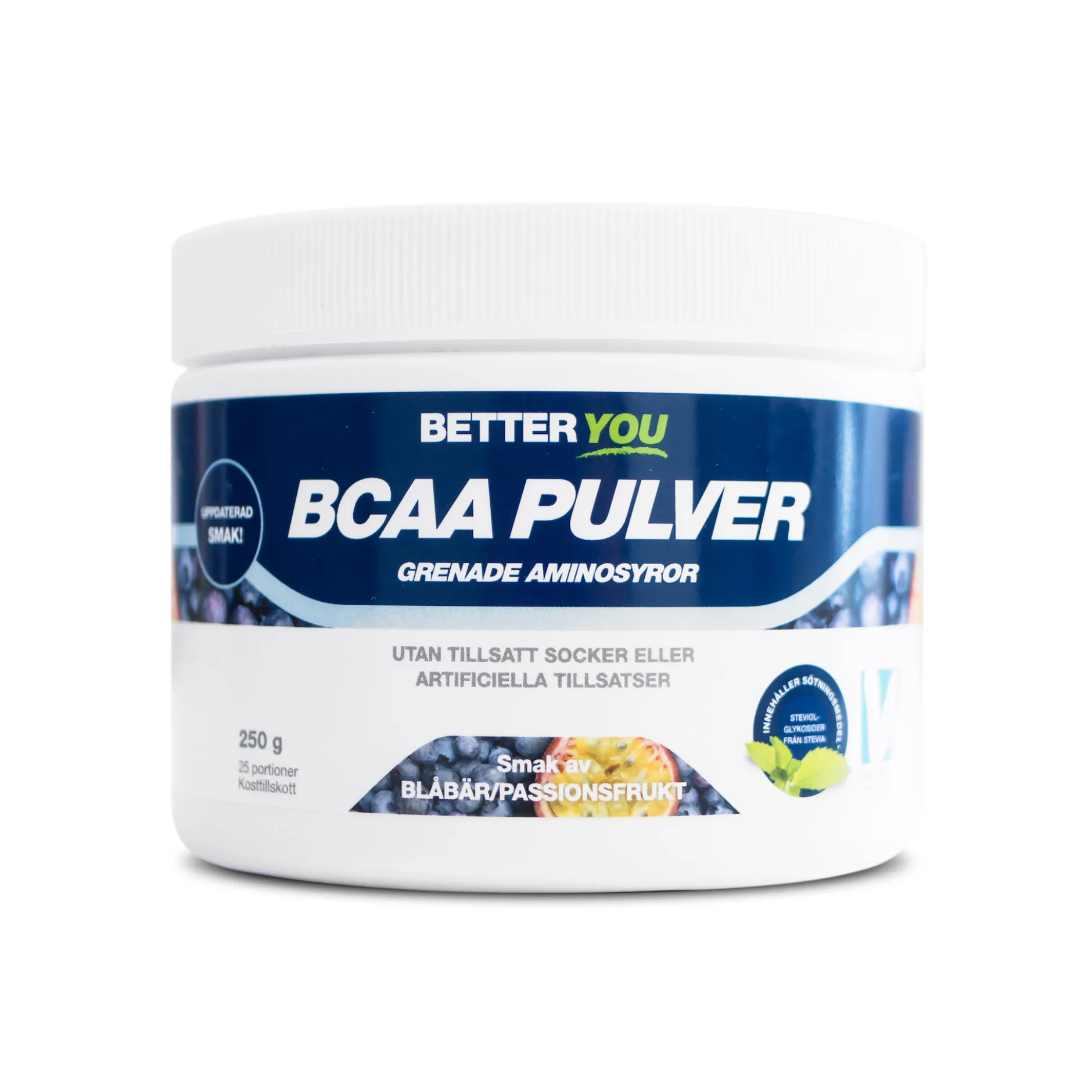 Better You BCAA Pulver Passion & Blåbär 250 g