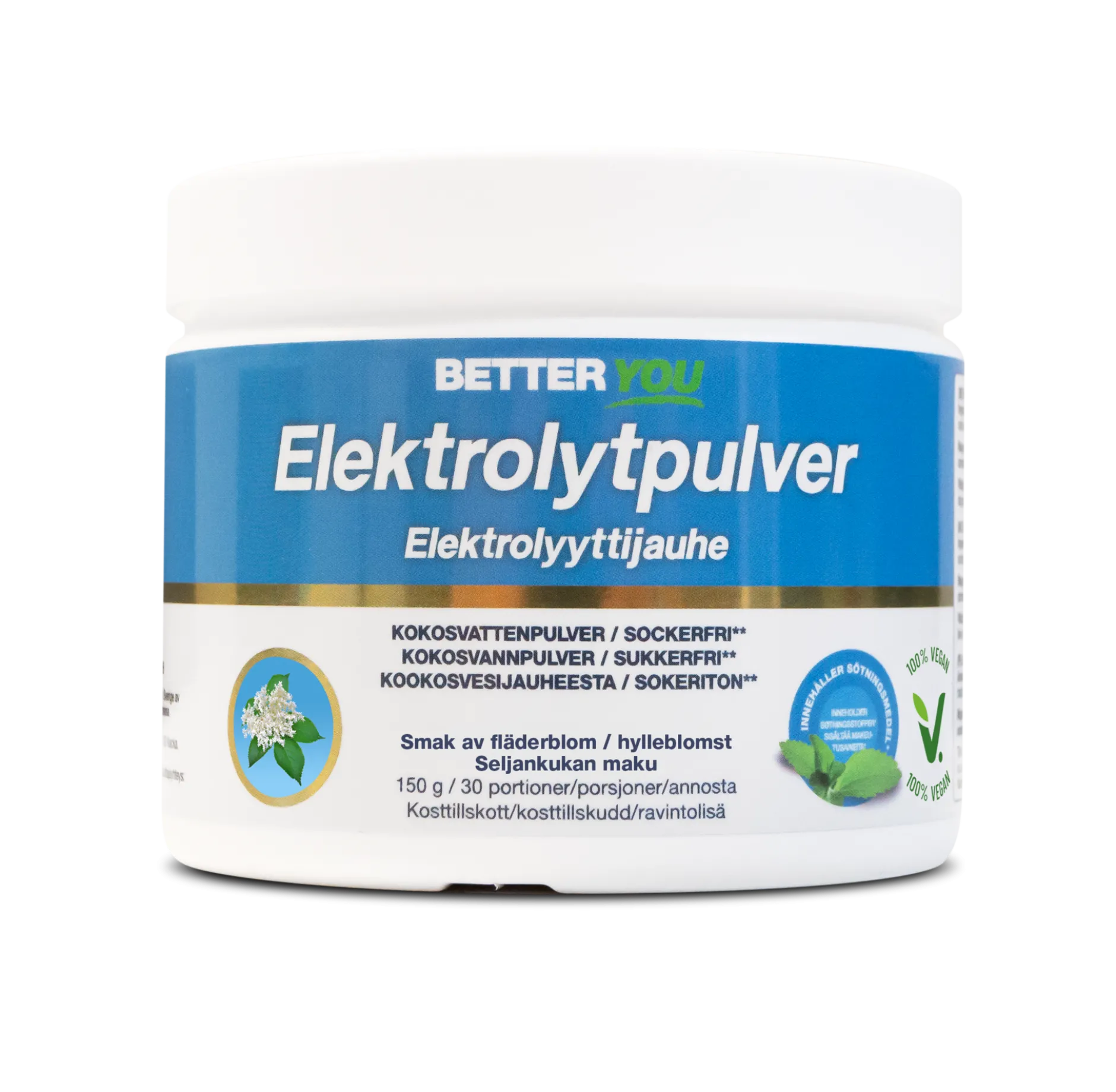 Better You Elektrolytpulver Fläder 150 g