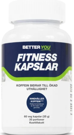 Better You Fitness Kapslar Koffein 60 kapslar