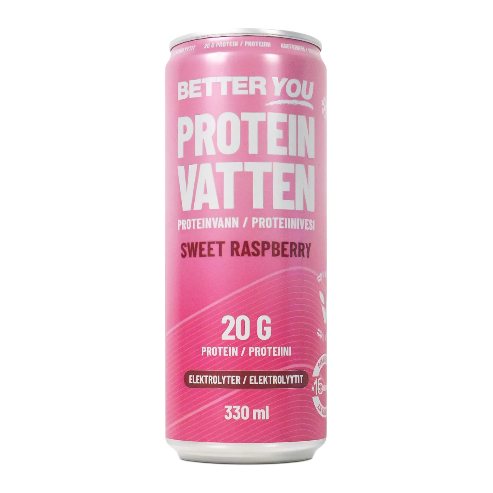 Better You Proteinvatten Sweet Raspberry Elektrolyter 330 ml