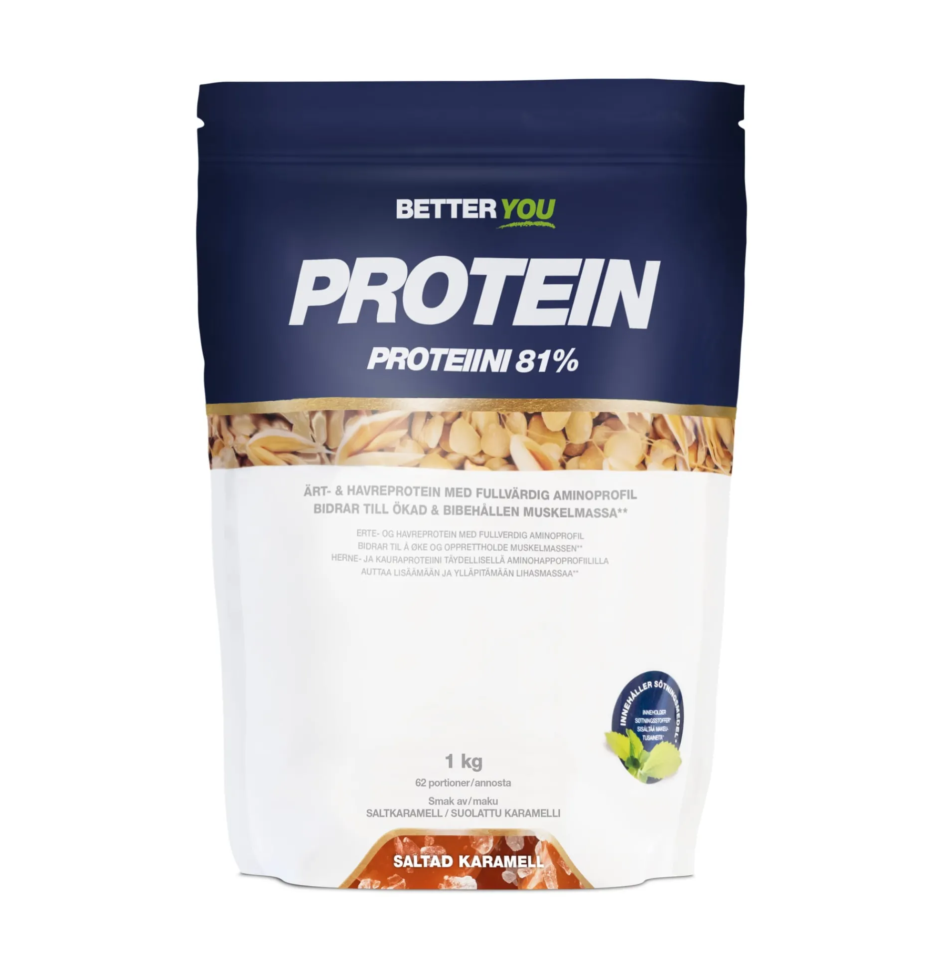 Better You Ärt- och havreprotein Salted Caramel 1kg