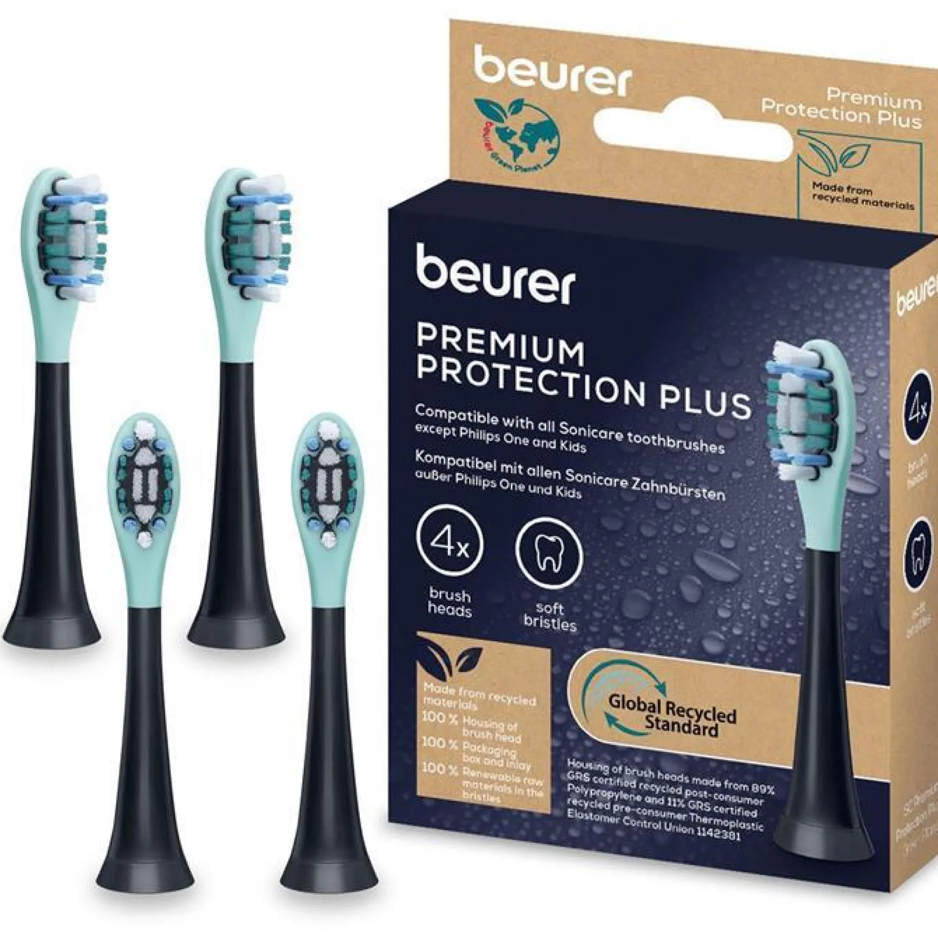 Beurer SC Protection Plus Brush Heads 4-pack