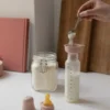 BIBS Baby Glass Bottle Complete Set Latex Sage 225 ml