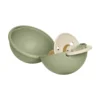 BIBS Colour Pacifier Round Latex Size 1 Ivory & BIBS Pacifier Case Mini Sage