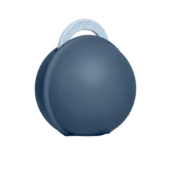 BIBS Colour Pacifier Round Latex Size 1 Baby Blue & BIBS Pacifier Case Mini Steel Blue