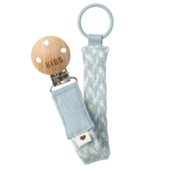 BIBS Napphållare Braided Baby Blue/Ivory