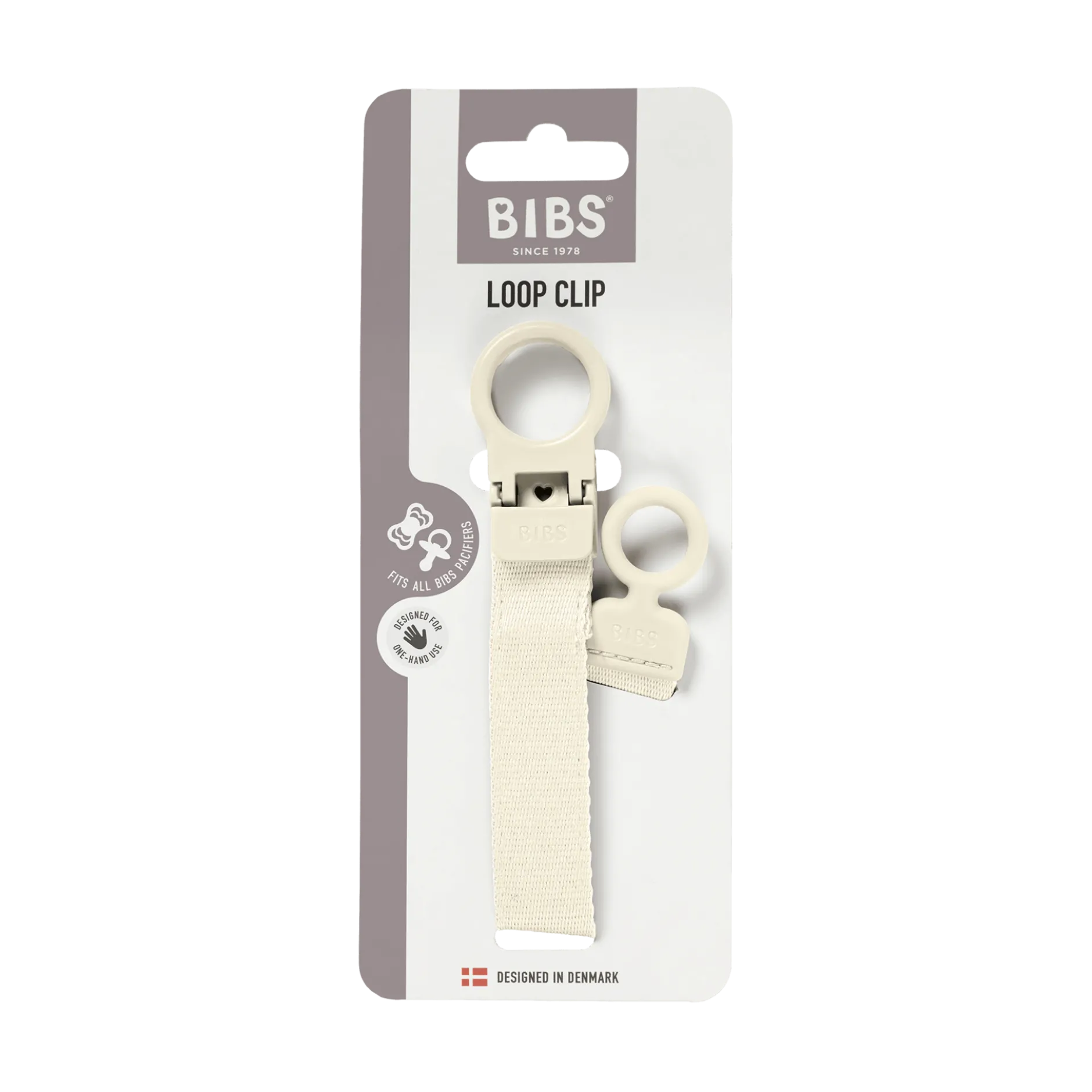 BIBS Napphållare Loop Ivory