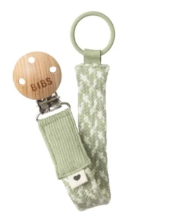 BIBS Pacifier Braid Sage/Ivory 1 st