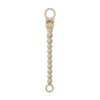 BIBS Pacifier Clip Beaded Vanilla