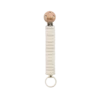 BIBS Pacifier Clip Knitted Ivory 1 st