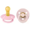 BIBS Pacifier Colour 2 PACK Latex Size 2 Petal/Baby Pink
