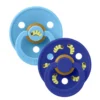 BIBS Studio Colour Pacifier Caterpillar Mix 2 pack Latex Size 1 Round Breeze/Sonic
