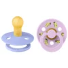 BIBS Studio Colour Pacifier Caterpillar Mix 2 pack Latex Size 1 Round Hush/Violet Sky