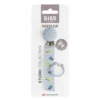 BIBS Studio Pacifier Clip Ribbon Caterpillar Beetle Mix Dusty Blue