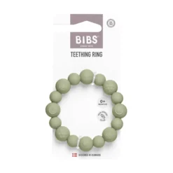 BIBS Teething Ring Beaded Sage