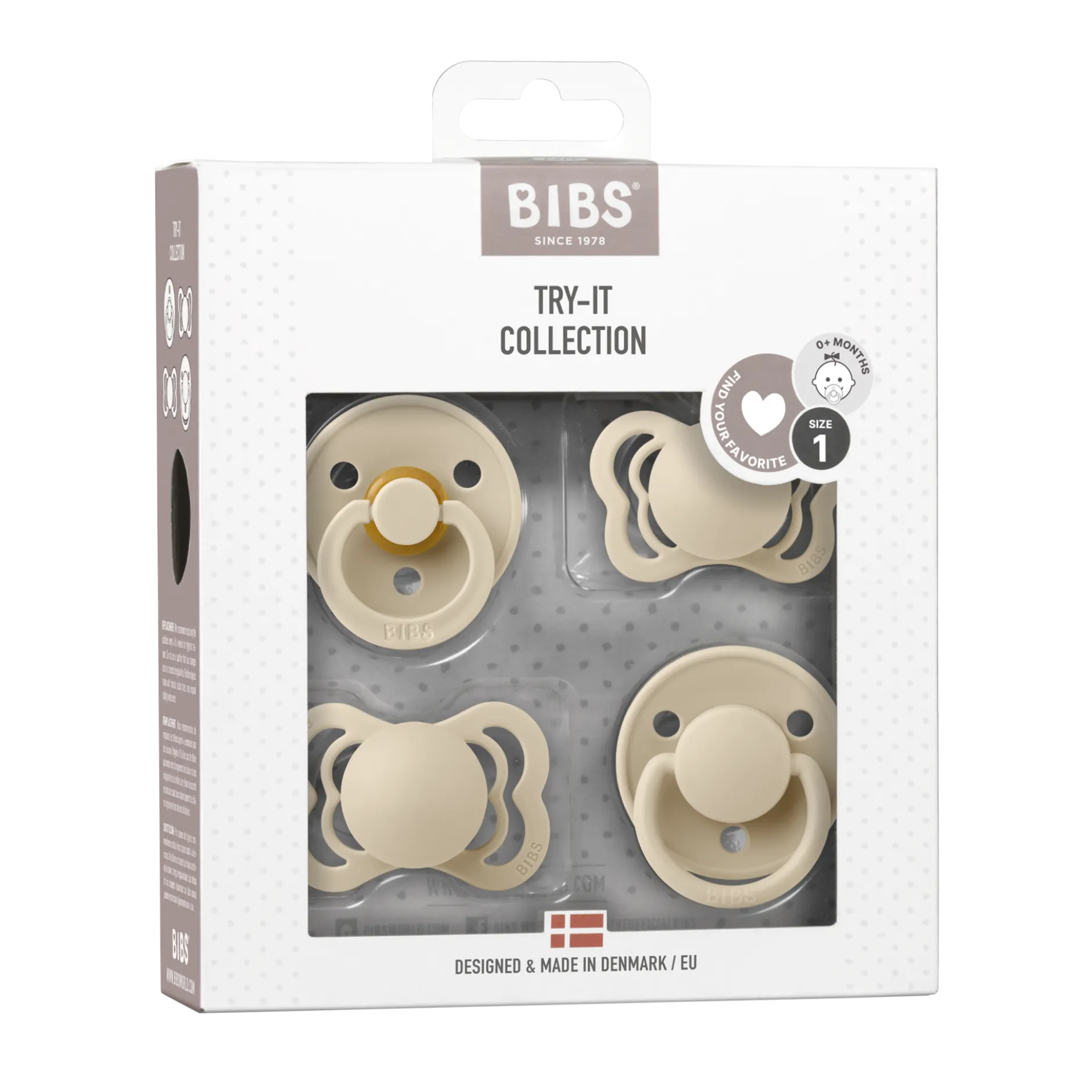 BIBS Try-it Collection Size 1 Vanilla 1 set