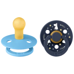 BIBS x Moomin Pacifier Colour Good Night Latex 0+ Månader Size 1 Breeze Mix 2 st