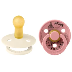 BIBS x Moomins Pacifier Colour Little My 2 PACK Latex Size 2 Ivory/Dusty Pink