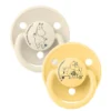 BIBS x Moomins Pacifier De Lux Moomintroll 2 PACK Silicone Ivory/Pale Butter