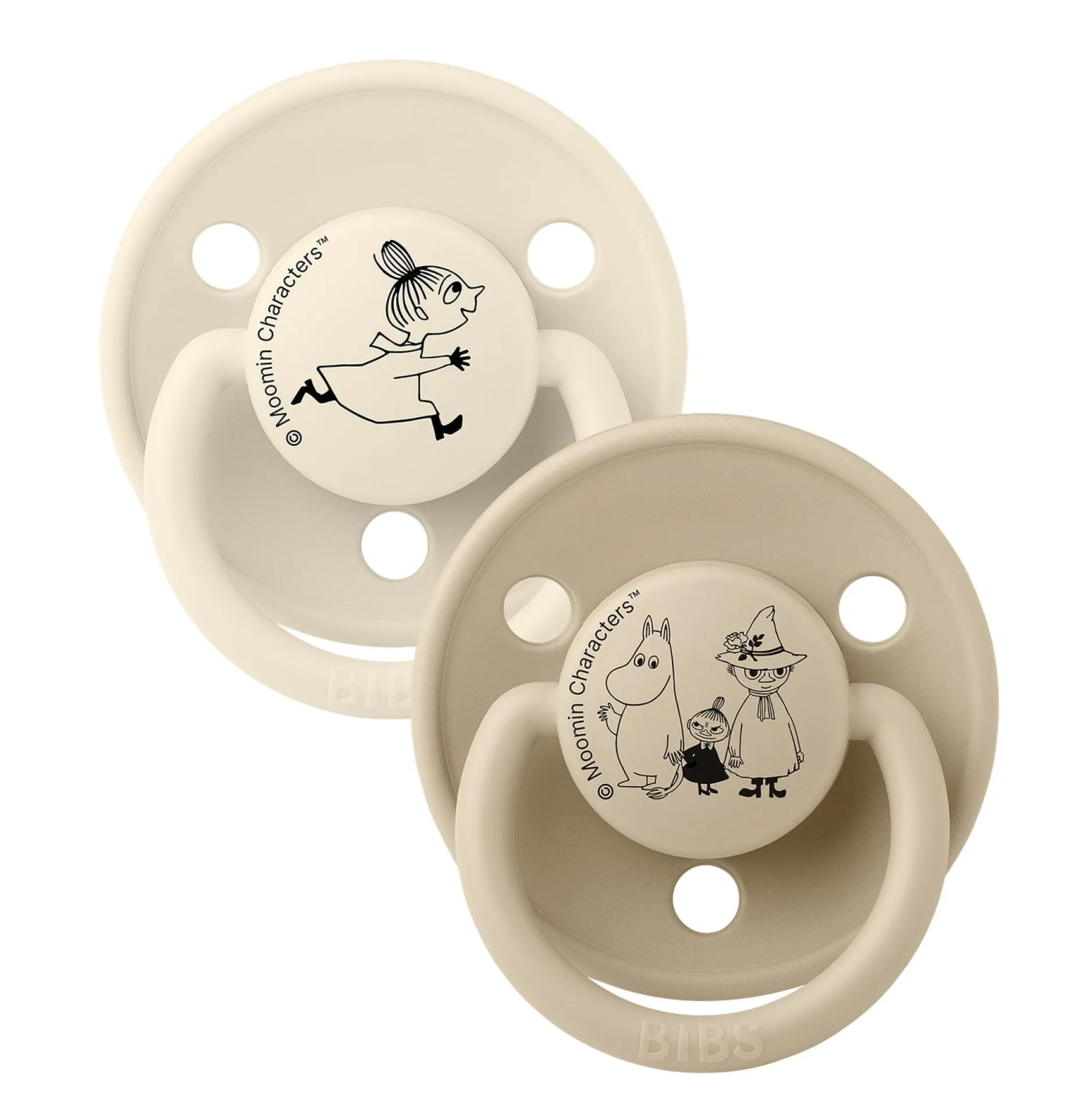 BIBS x Moomins Pacifier De Lux Little My 2 PACK Silicone Ivory/Vanilla