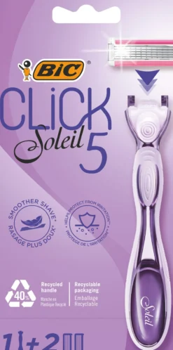 BIC Rakhyvel Click5 Soleil 1 rakhyvel + 2 refiller