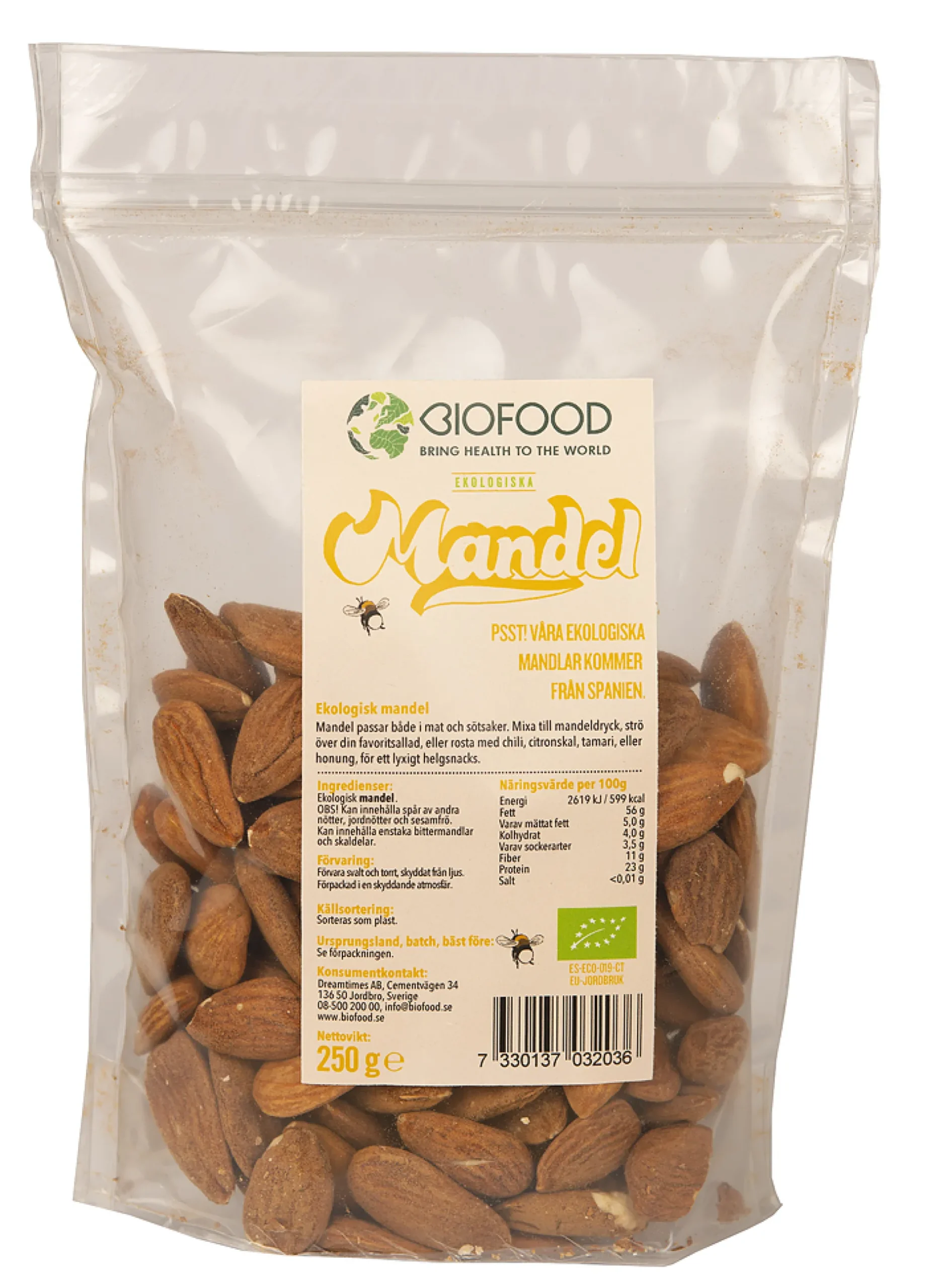 Biofood Mandel 250 g