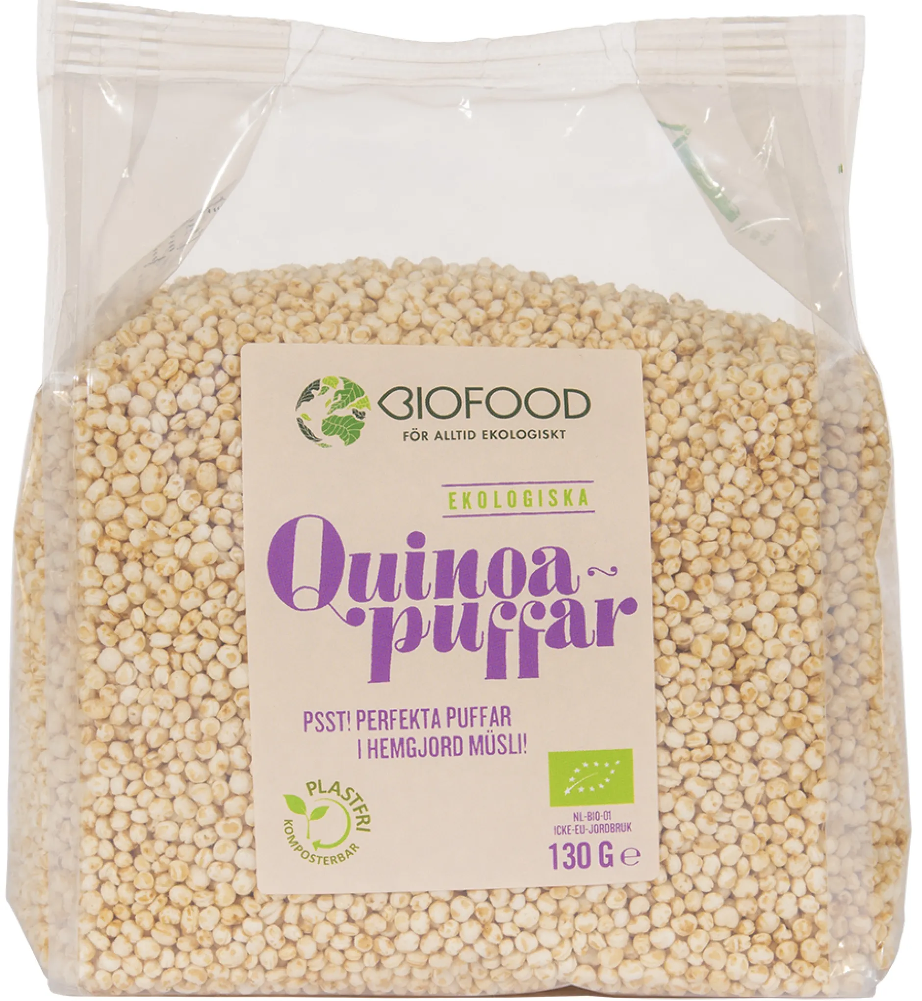 Biofood Quinoapuffar 130 g