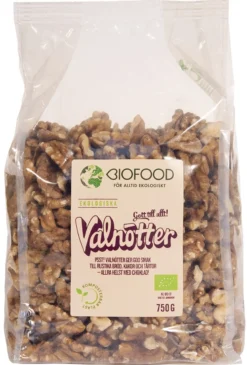 Biofood Valnötter Halvor 750 g