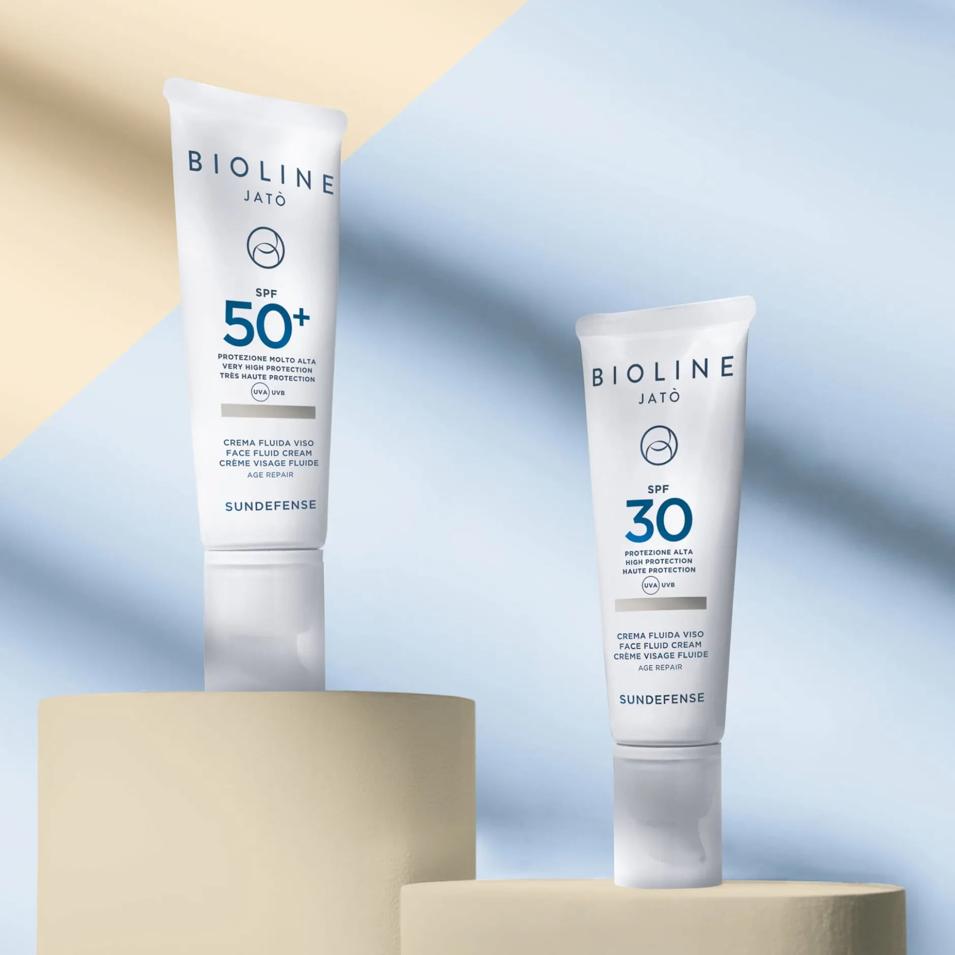 Bioline Jatò SPF 50+ Very High Protection Face Fluid Cream Age Repair50 ml