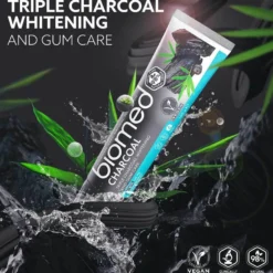 Biomed Charcoal Tandkräm Hydroxiapatit 100g