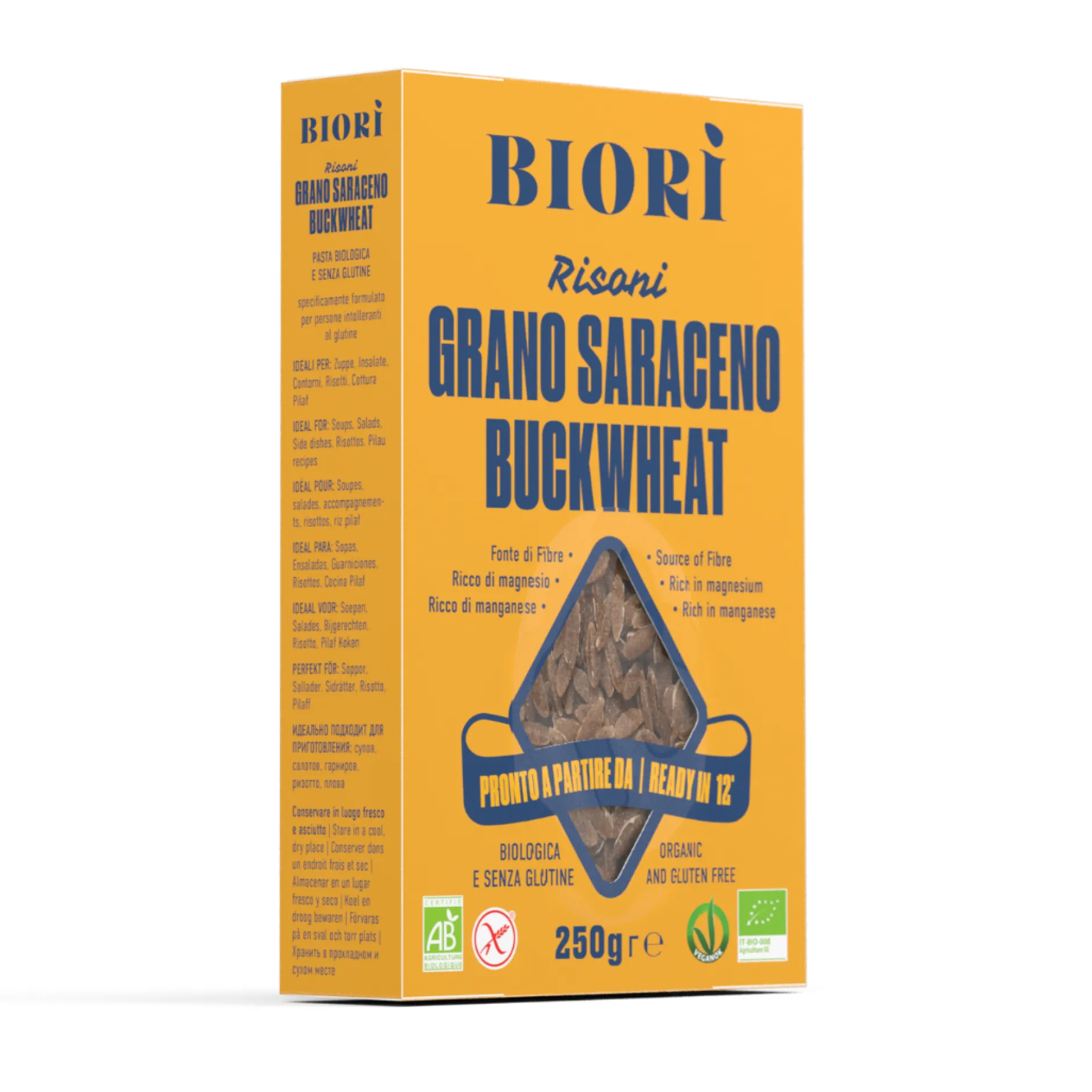 Biori Bovete Glutenfri Pasta Risoni 250g
