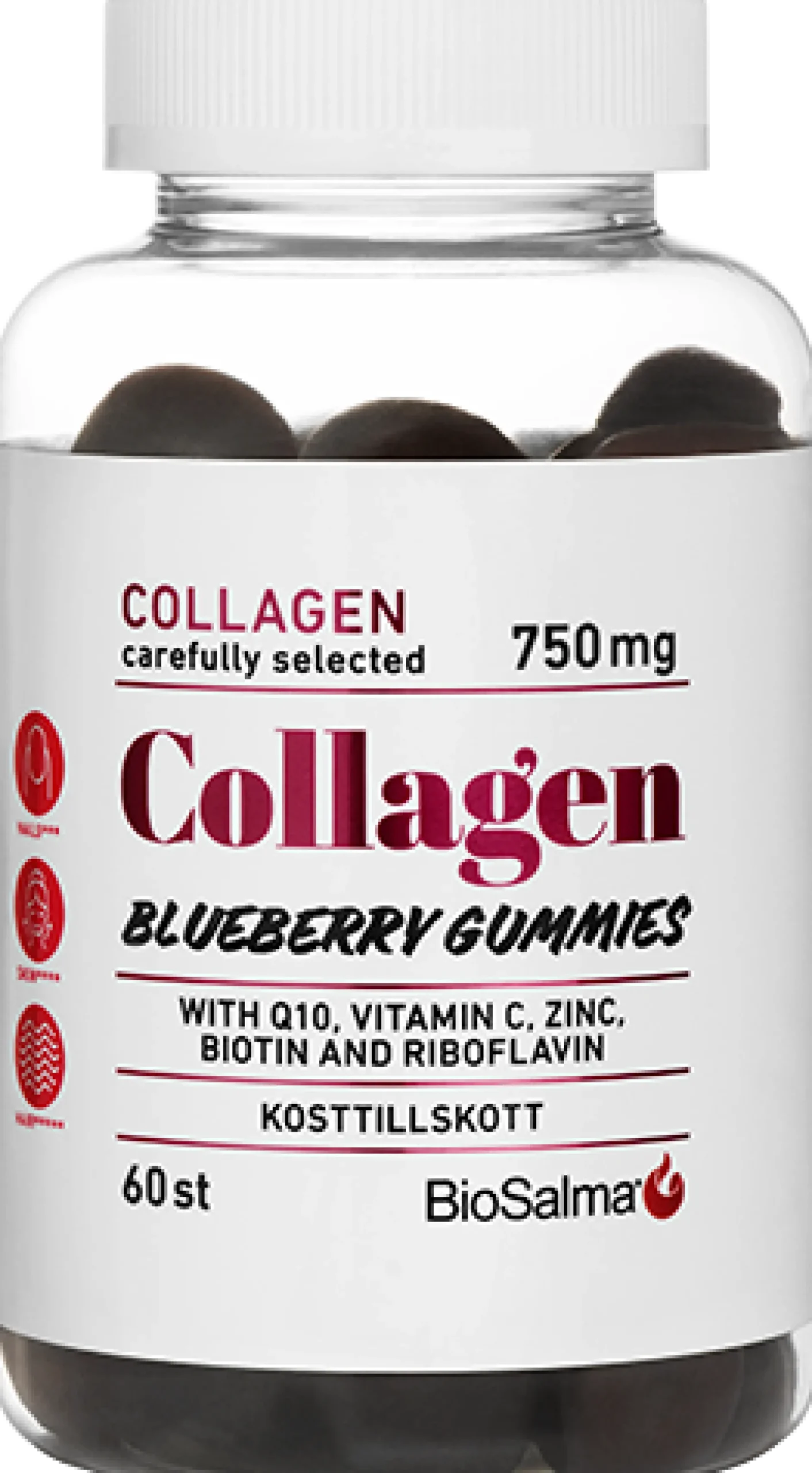 BioSalma Collagen Blueberry Gummies 60 st
